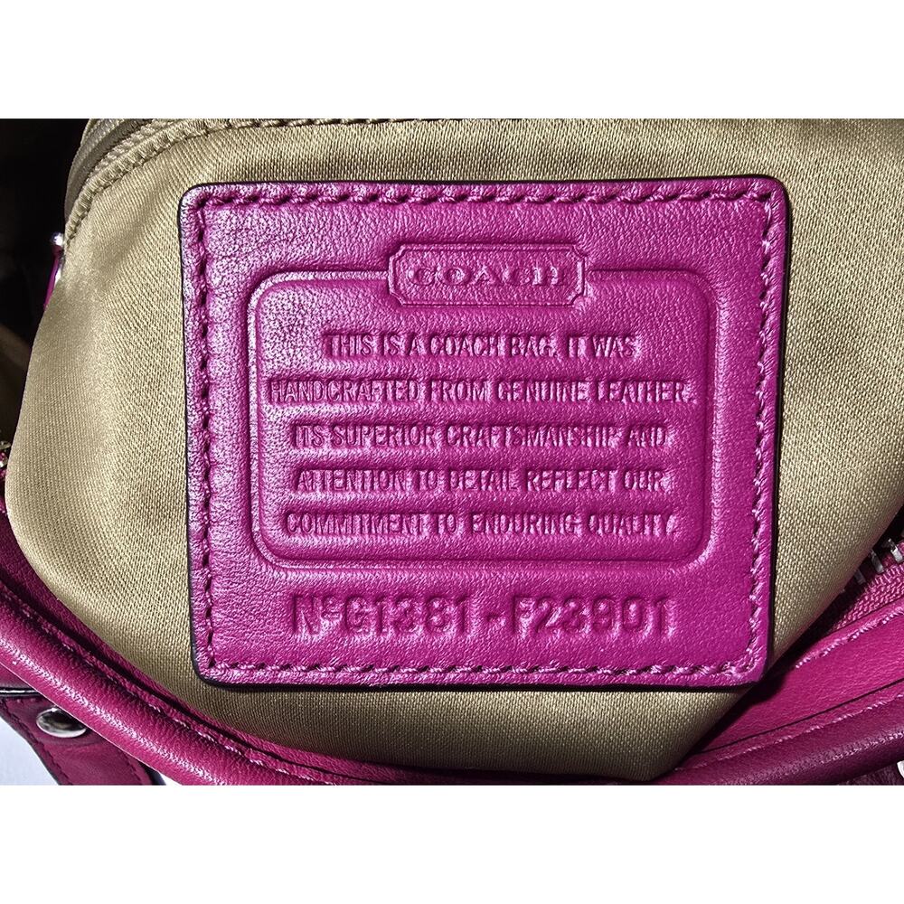 COACH Daisy Mia, Magenta Shoulder/Crossbody Bag w/Strap Genuine leather - F23901 - Picture 14 of 14